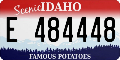 ID license plate E484448