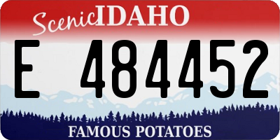 ID license plate E484452