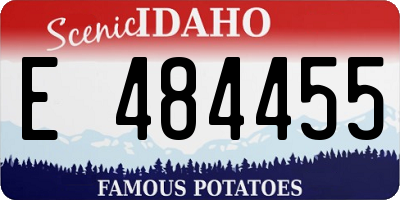ID license plate E484455