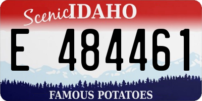 ID license plate E484461