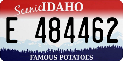 ID license plate E484462