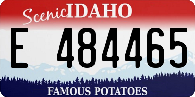 ID license plate E484465