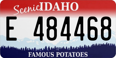 ID license plate E484468