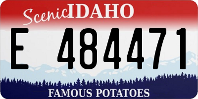 ID license plate E484471