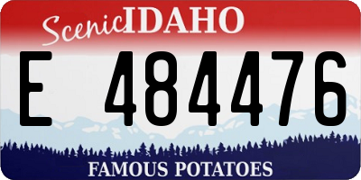 ID license plate E484476