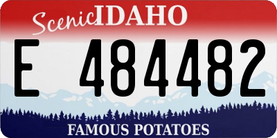 ID license plate E484482