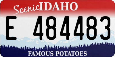 ID license plate E484483