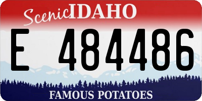 ID license plate E484486