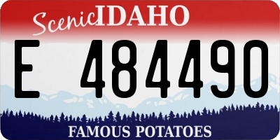 ID license plate E484490