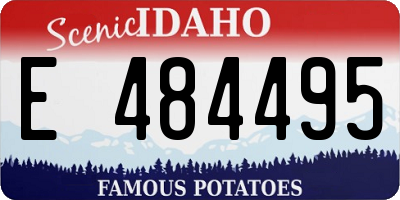 ID license plate E484495