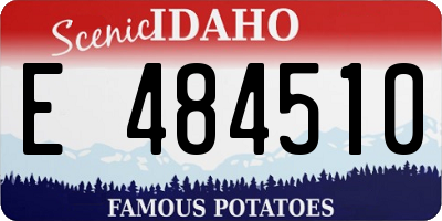 ID license plate E484510