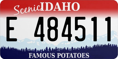 ID license plate E484511