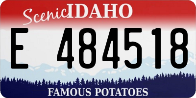 ID license plate E484518