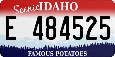 ID license plate E484525