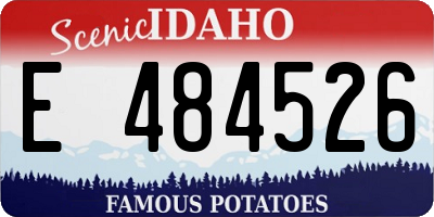ID license plate E484526
