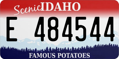 ID license plate E484544