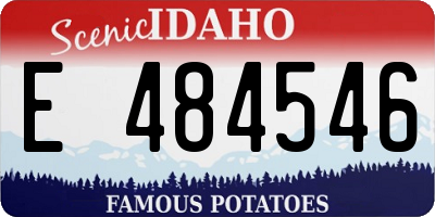 ID license plate E484546