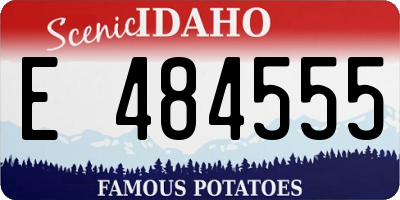 ID license plate E484555