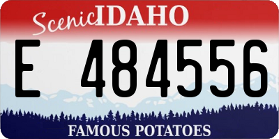ID license plate E484556