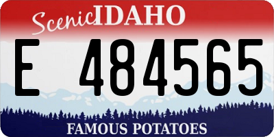 ID license plate E484565