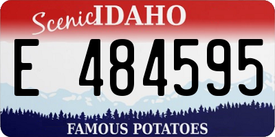 ID license plate E484595