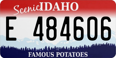 ID license plate E484606