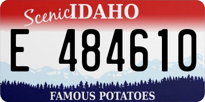ID license plate E484610