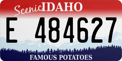 ID license plate E484627