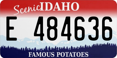 ID license plate E484636