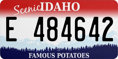 ID license plate E484642