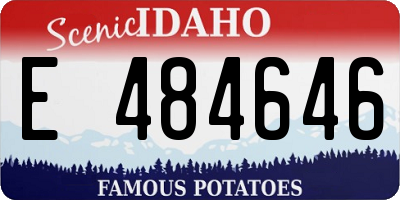 ID license plate E484646