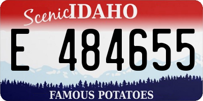 ID license plate E484655