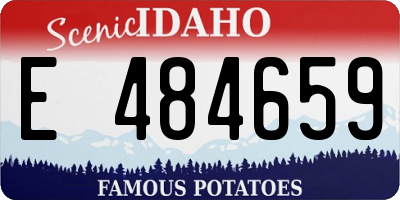 ID license plate E484659