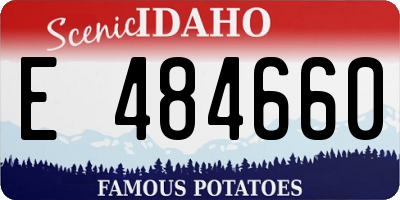 ID license plate E484660