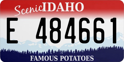 ID license plate E484661