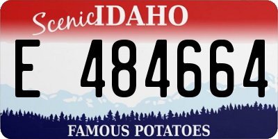 ID license plate E484664