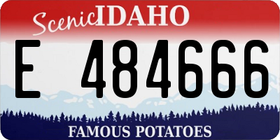 ID license plate E484666