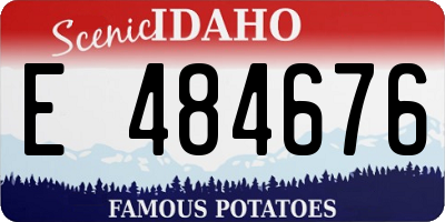 ID license plate E484676