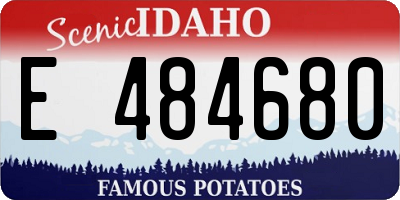 ID license plate E484680