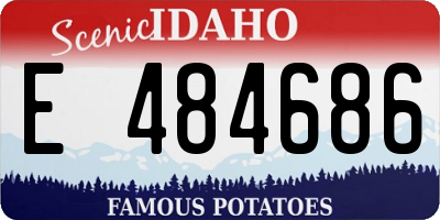 ID license plate E484686