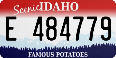 ID license plate E484779