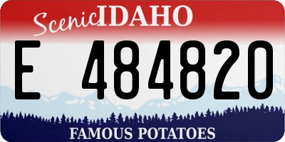 ID license plate E484820