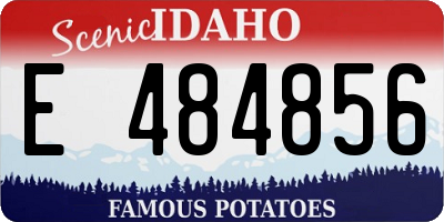 ID license plate E484856