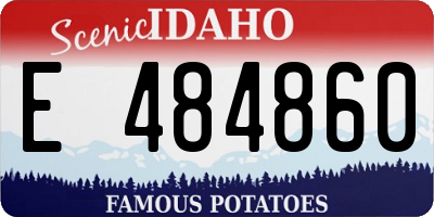 ID license plate E484860