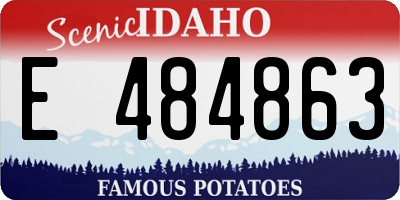 ID license plate E484863
