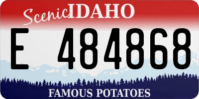 ID license plate E484868