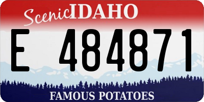 ID license plate E484871