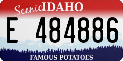 ID license plate E484886