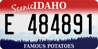 ID license plate E484891