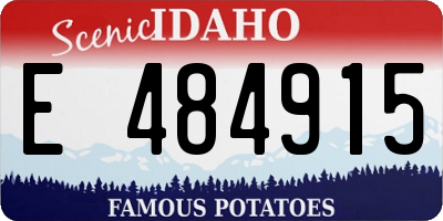 ID license plate E484915